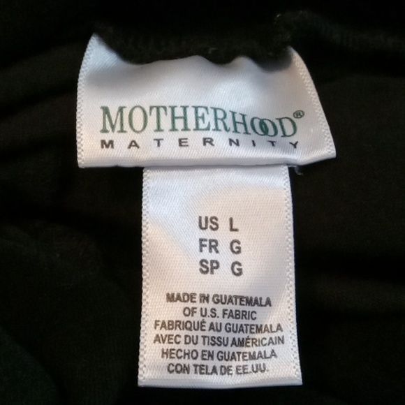Motherhood Maternity Leggings Black Size L Bouching at Leg Hem - Picture 9 of 10